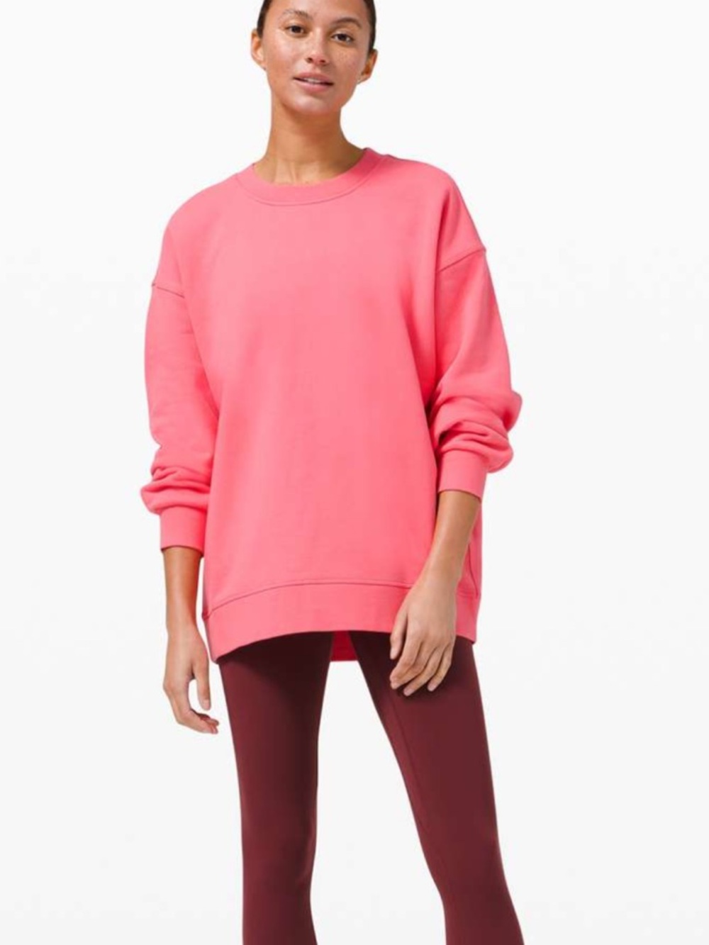 Lululemon Perfectly Oversized Crew Guava Pink